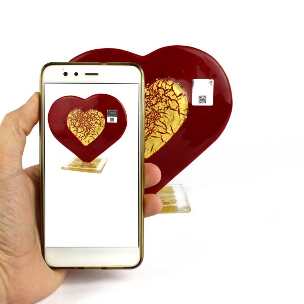 Hologramm-Markenaufkleber als Garantie dafür, dass es sich um ein Original-Murano-Glas-OMG®-Stück handelt 2